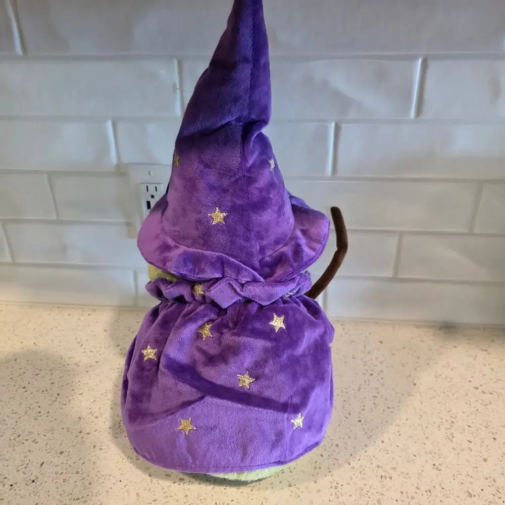 Moonlight Manor Halloween TikTok Viral Wizard Frog Weighted Plush Sitter NEW